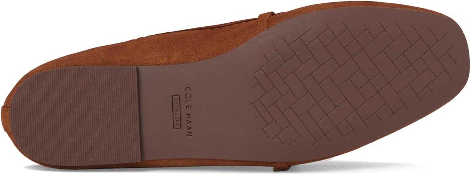 image:imageCole Haan Womens Yelena Scalloped Maryjane Ballet FlatsTobacco Suede