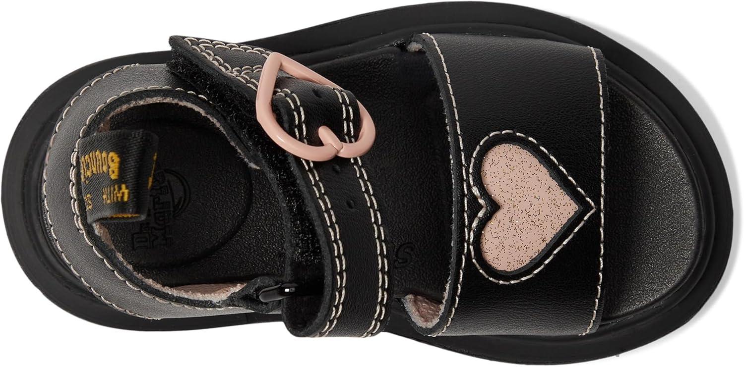 image:imageDr Martens Girls Marlowe Hearts Toddler SandalBlack