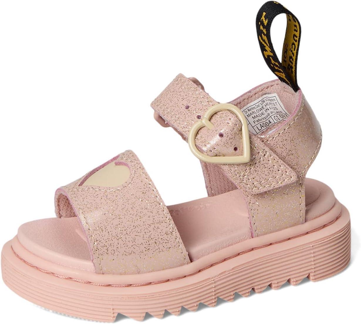 image:imageDr Martens Girls Marlowe Hearts Toddler SandalPowder Pink