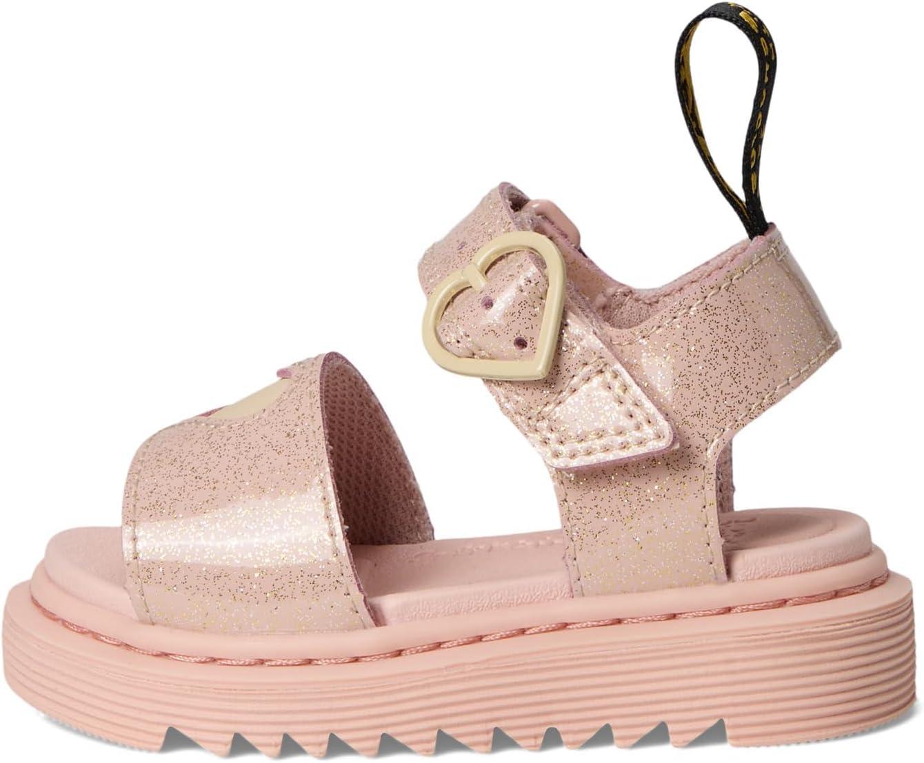 image:imageDr Martens Girls Marlowe Hearts Toddler SandalPowder Pink