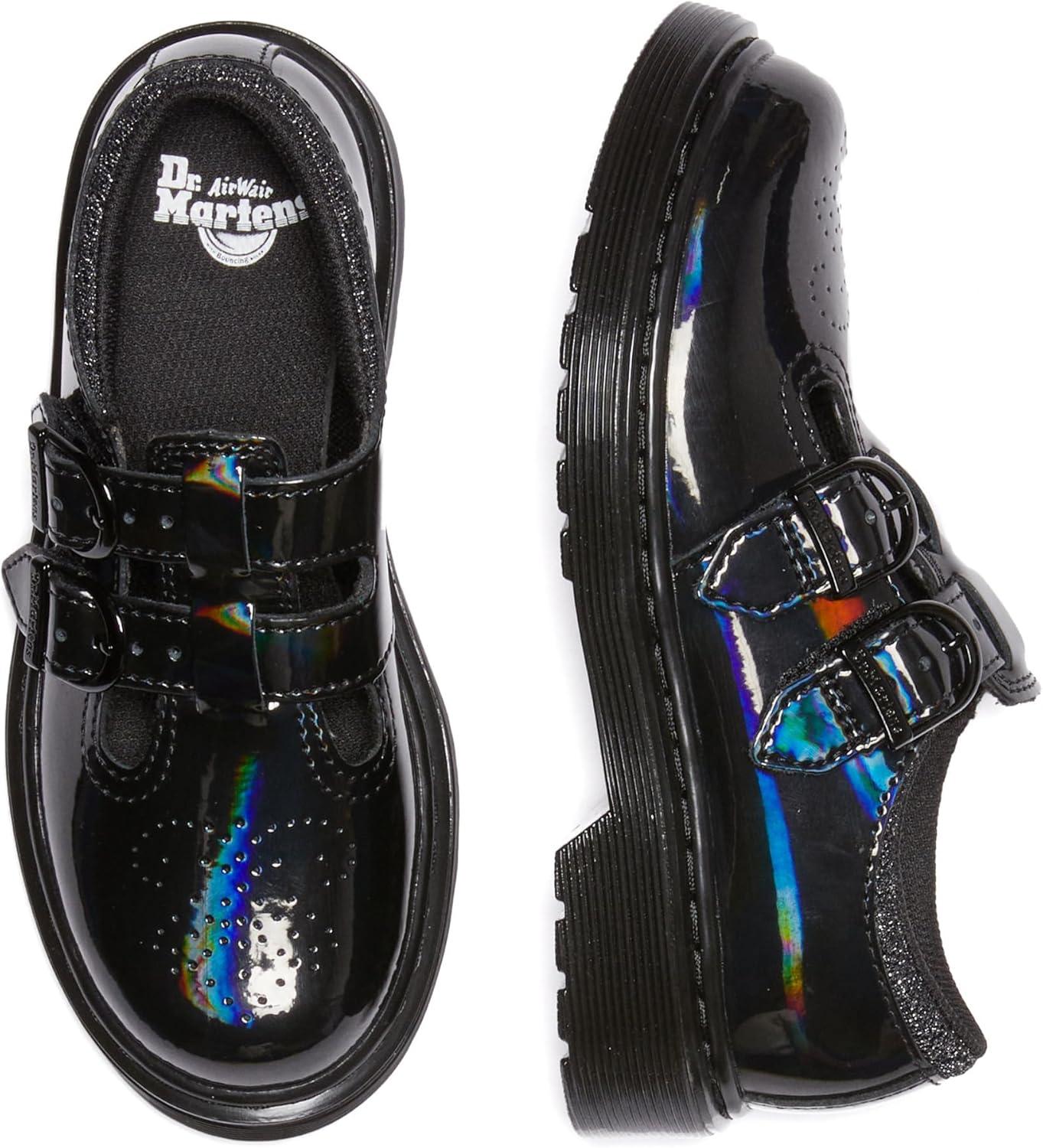 image:imageDr Martens Kids Collection Unisex 8065 Oxfords Durable Leather ShoesBlack Rainbow