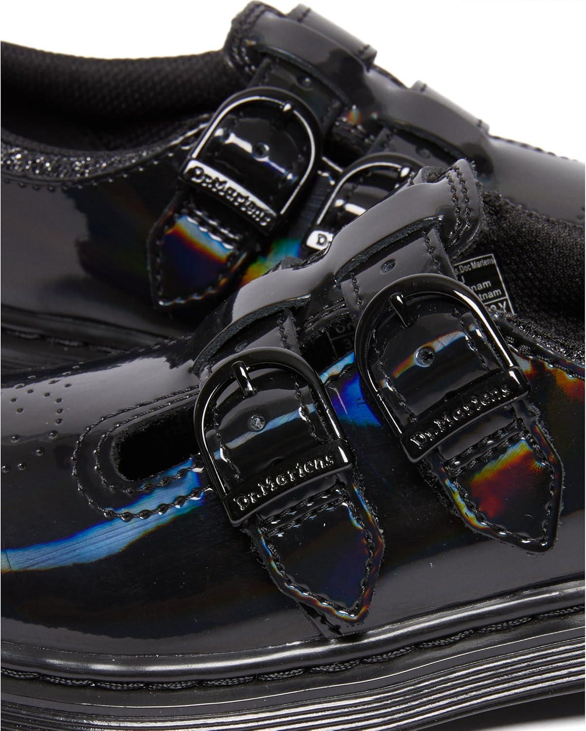 image:imageDr Martens Kids Collection Unisex 8065 Oxfords Durable Leather ShoesBlack Rainbow