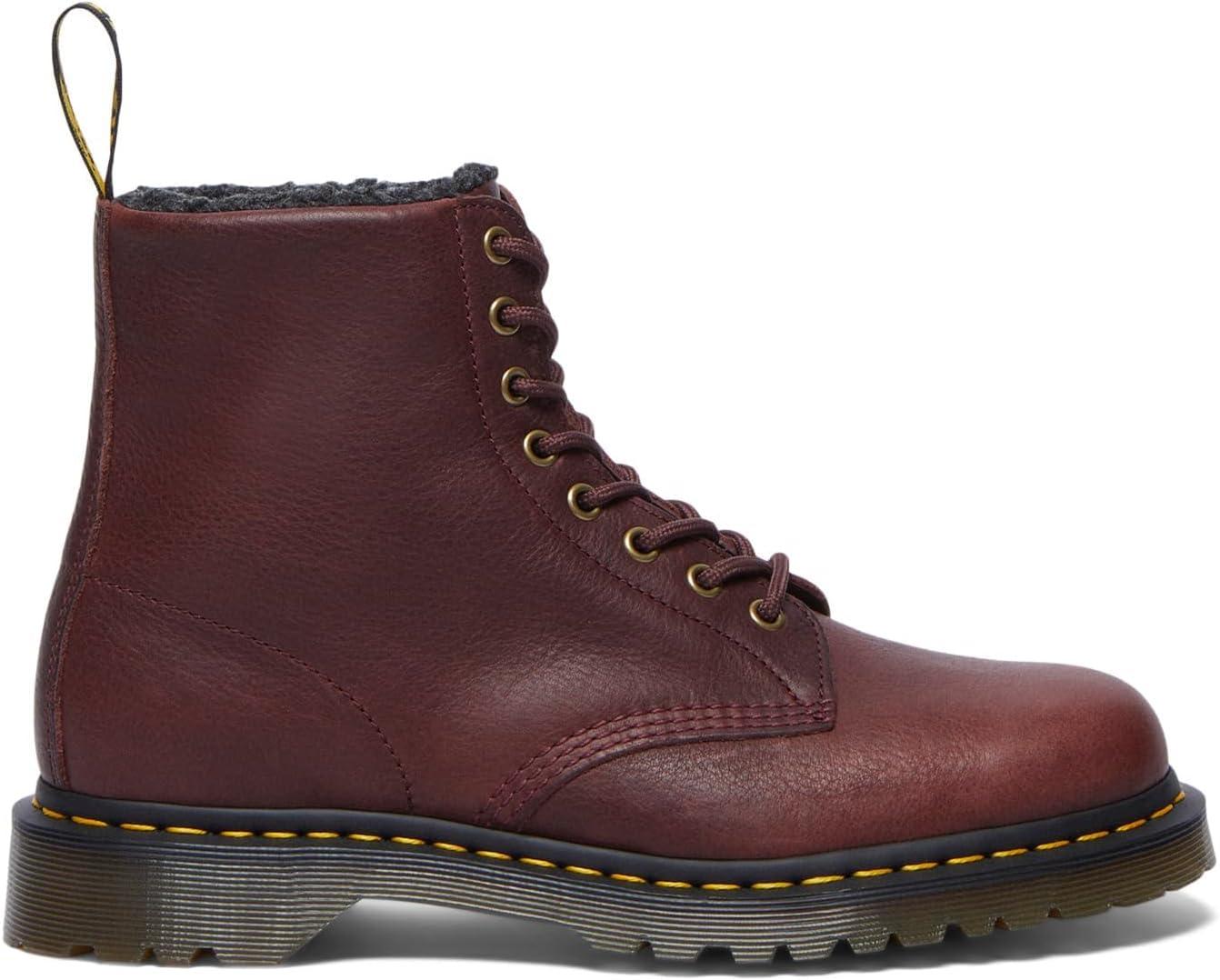 image:imageDr Martens UnisexAdult 1460 Warmwair Grizzly Leather Boots CombatRed