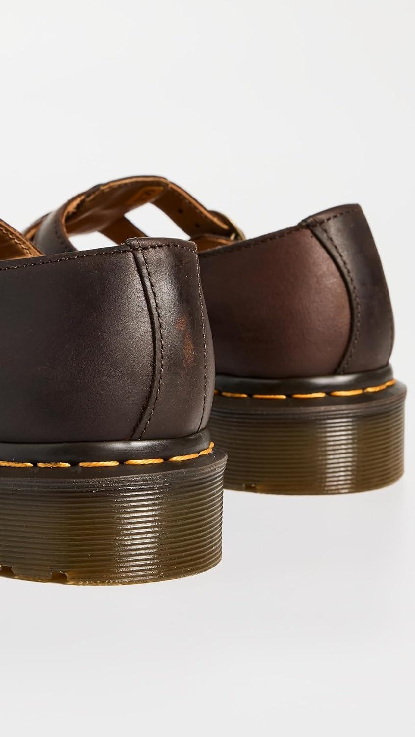 image:imageDr Martens Womens 8065 Mary Jane Loafers Dark Brown Crazy Horse 11 Medium US