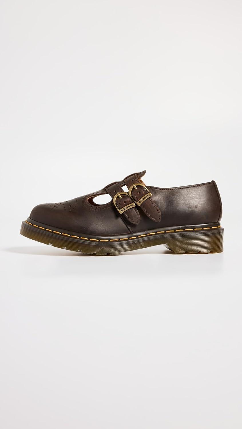 image:imageDr Martens Womens 8065 Mary Jane Loafers Dark Brown Crazy Horse 11 Medium US