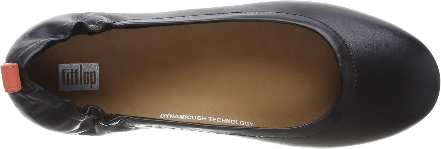 image:imageFitFlop Womens Allegro Ballet FlatBlack Coral Pink