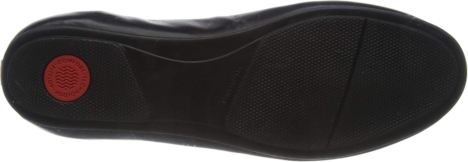 image:imageFitFlop Womens Allegro Ballet FlatBlack Coral Pink