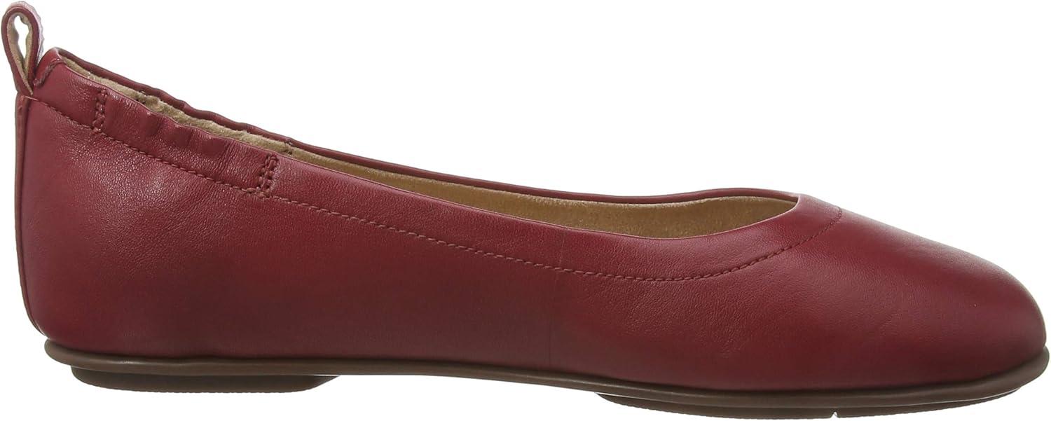 image:imageFitFlop Womens Allegro Ballet FlatRed Ss20 Ruby Wine 790