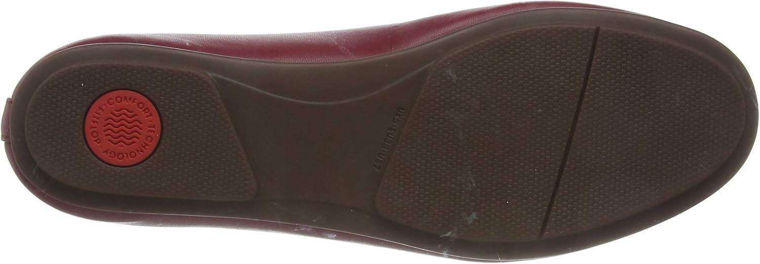 image:imageFitFlop Womens Allegro Ballet FlatRed Ss20 Ruby Wine 790