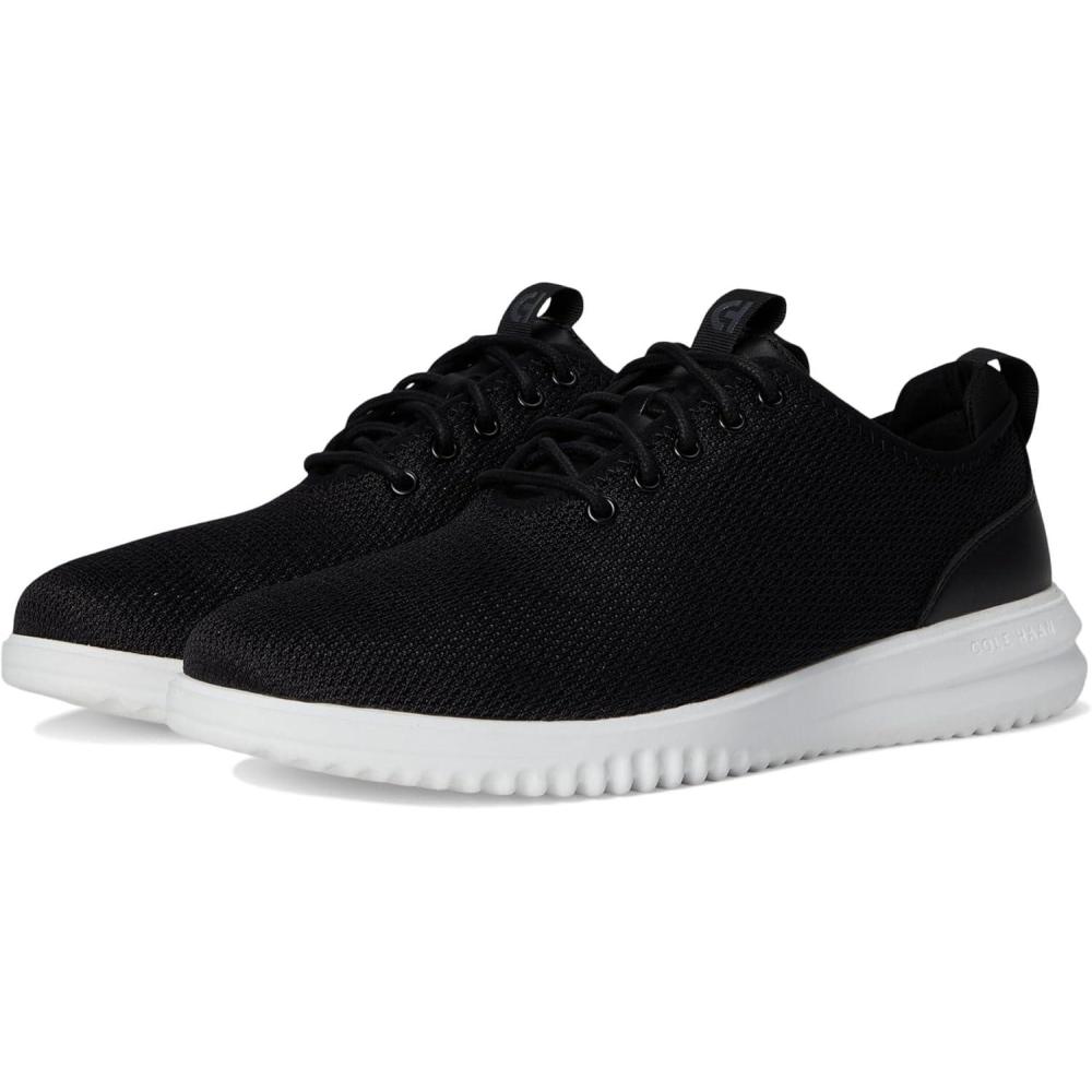 image:imageCole Haan Mens Grand Knit OxfordsBlackOptic White
