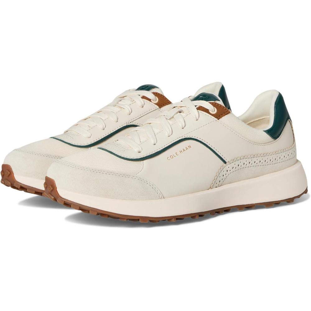 image:imageCole Haan Womens Grand Crosscourt Hallet Runners SneakerIvory MeshLeatherTobacco Suede