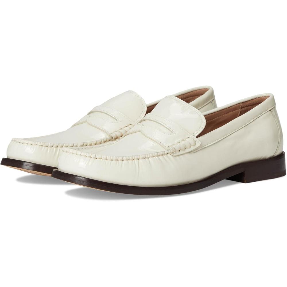 image:imageCole Haan Womens Lana Lux Penny Loafers Remastered FlatIvory Crinkle Patent