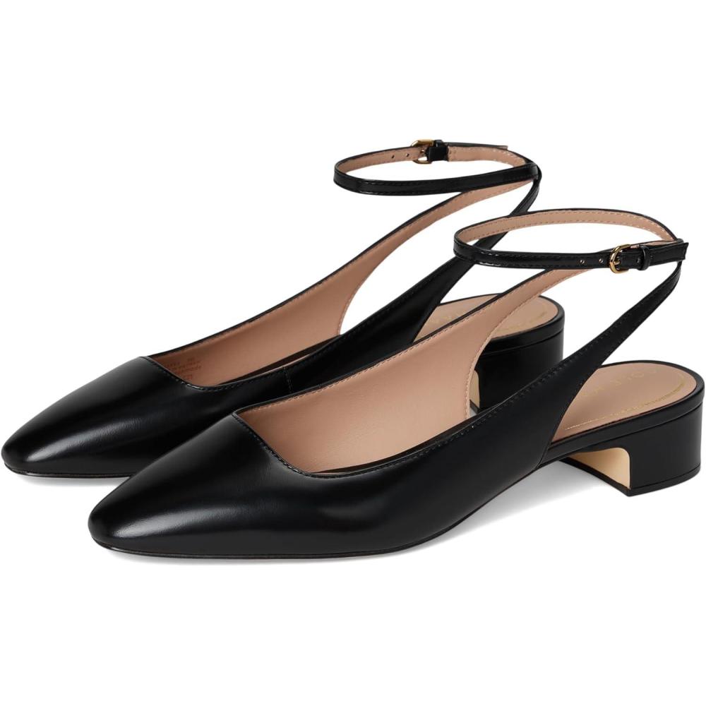 image:imageCole Haan Womens Paden Ankle Strap PumpsBlack Box Leather