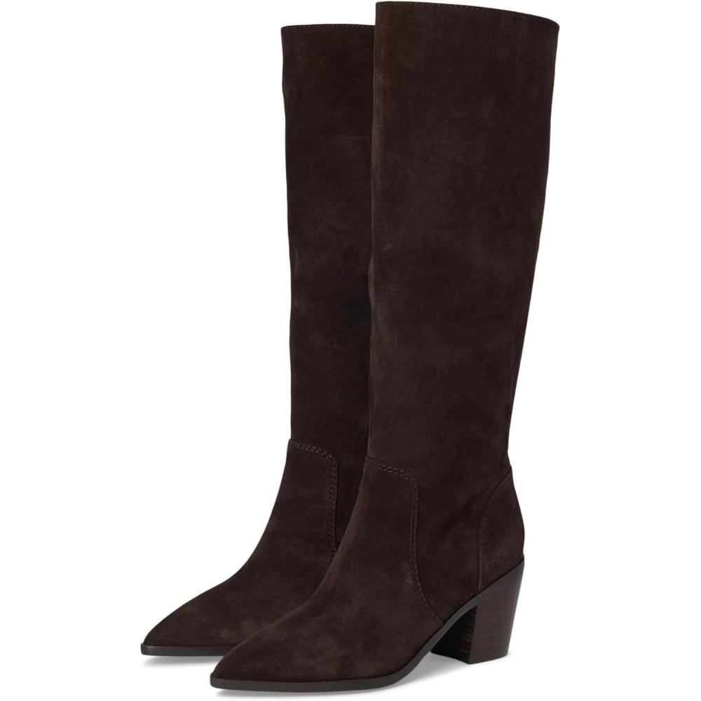 image:imageCole Haan Womens Willa 75mm Boots FashionDark Chocolate Suede