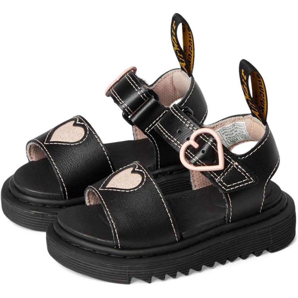 image:imageDr Martens Girls Marlowe Hearts Toddler SandalBlack