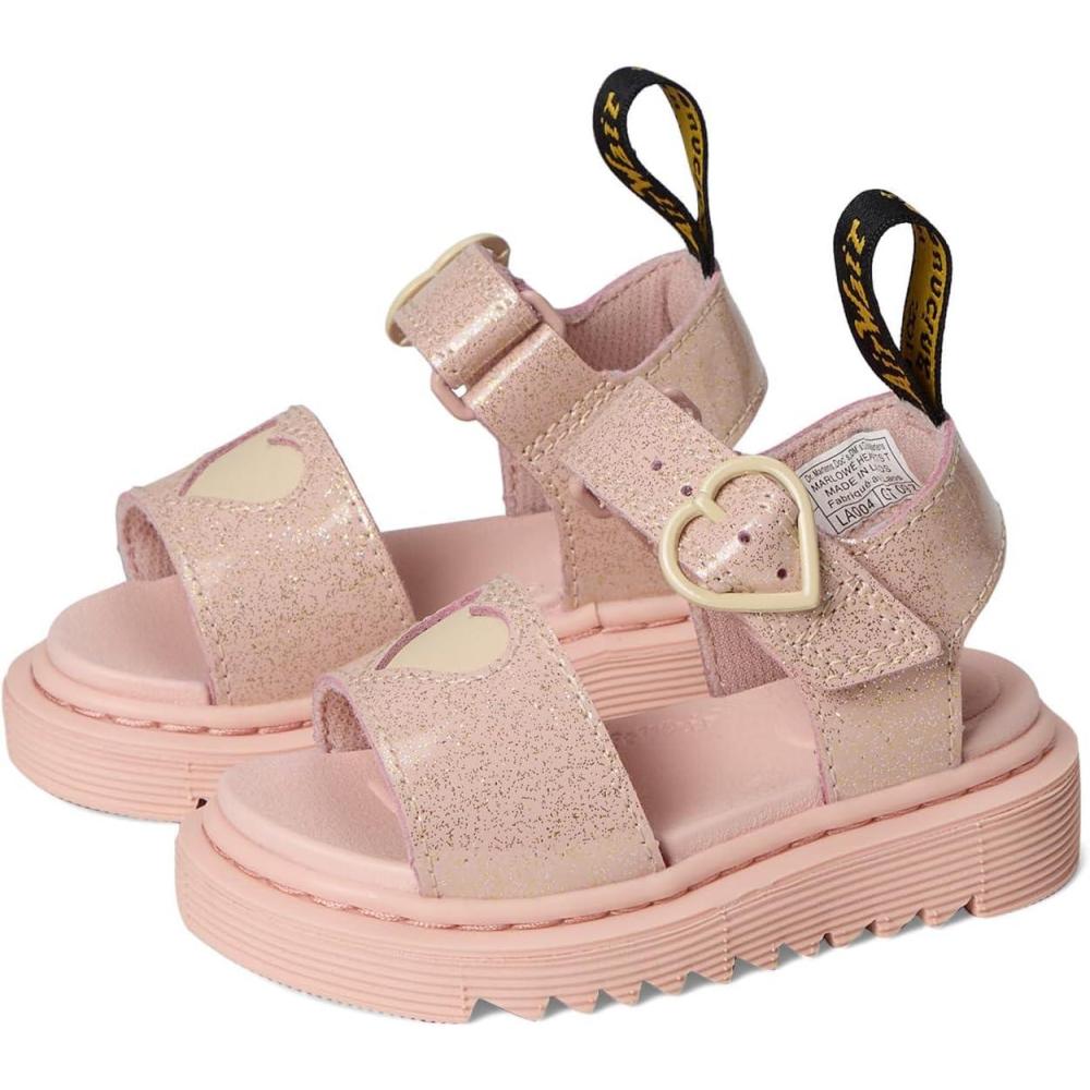 image:imageDr Martens Girls Marlowe Hearts Toddler SandalPowder Pink