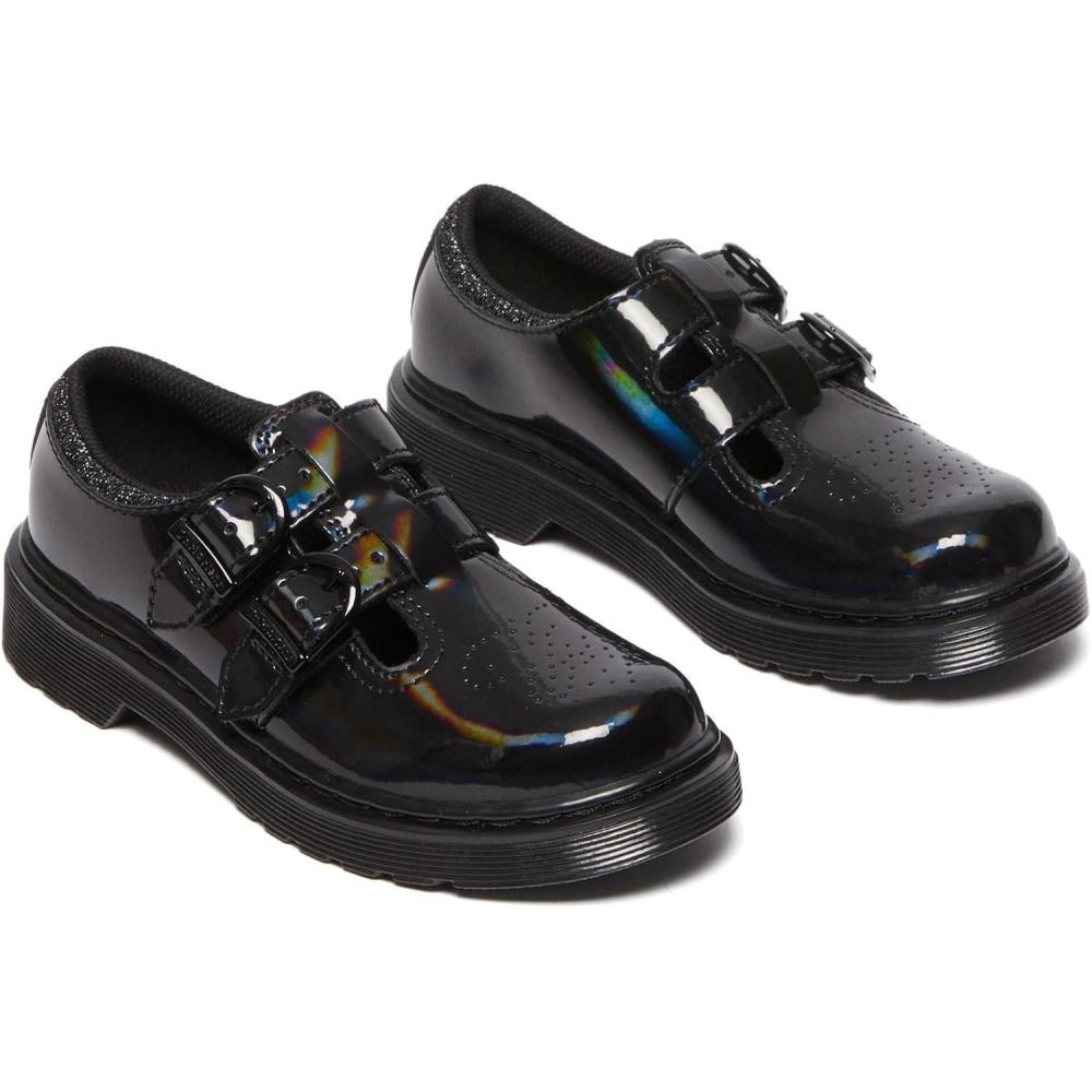 image:imageDr Martens Kids Collection Unisex 8065 Oxfords Durable Leather ShoesBlack Rainbow