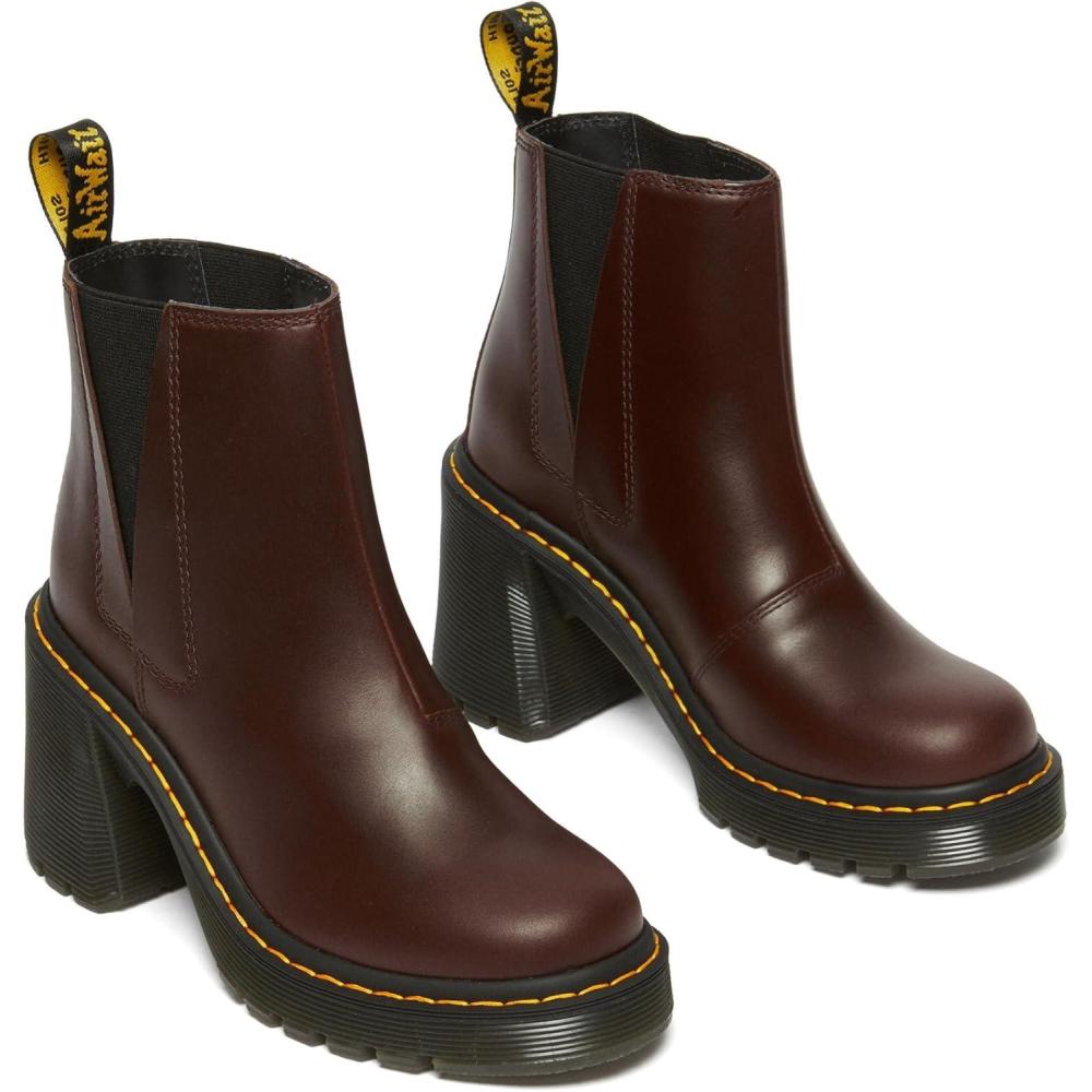 image:imageDr Martens Womens Spence Heeled Pull Up Boot Dark Brown Classic 7UK 9 US Women