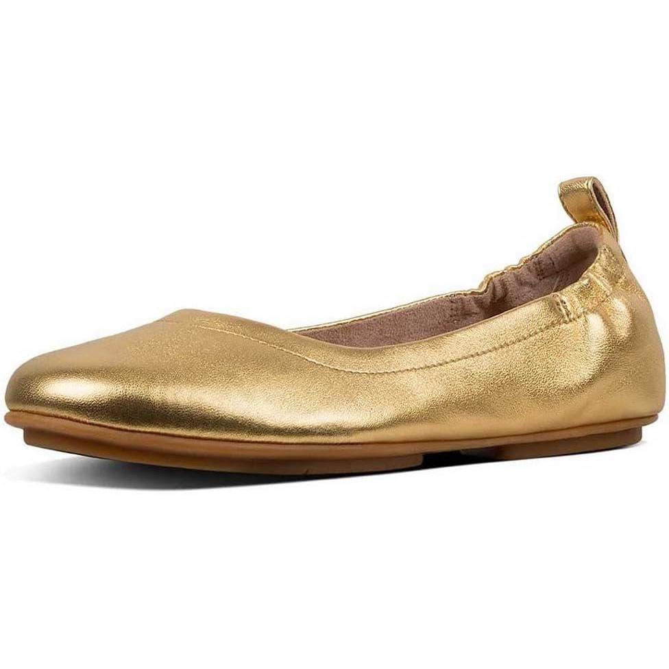 image:imageFitFlop Womens Allegro Ballet FlatArtisan Gold 667