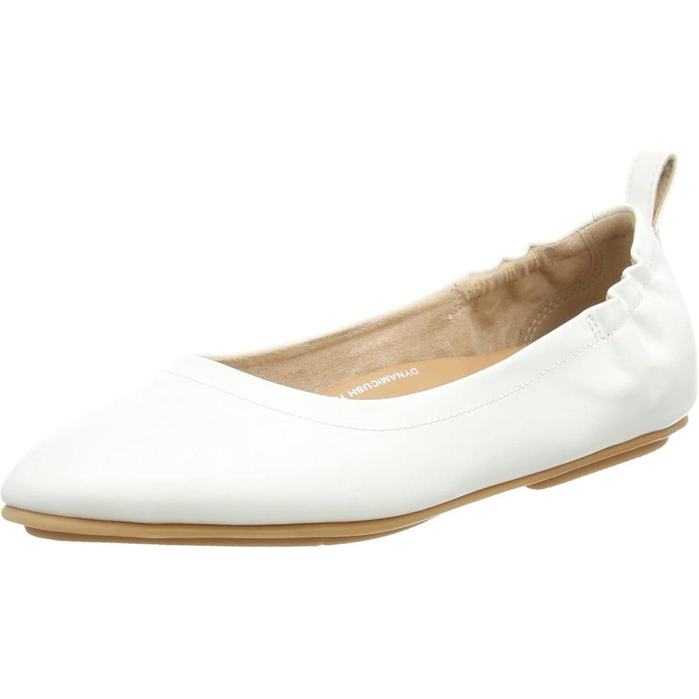 image:imageFitFlop Womens Allegro Ballet FlatUrban White