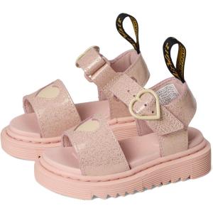 Dr. Martens Girl’s Marlowe Hearts (Toddler) Sandal(Powder Pink)