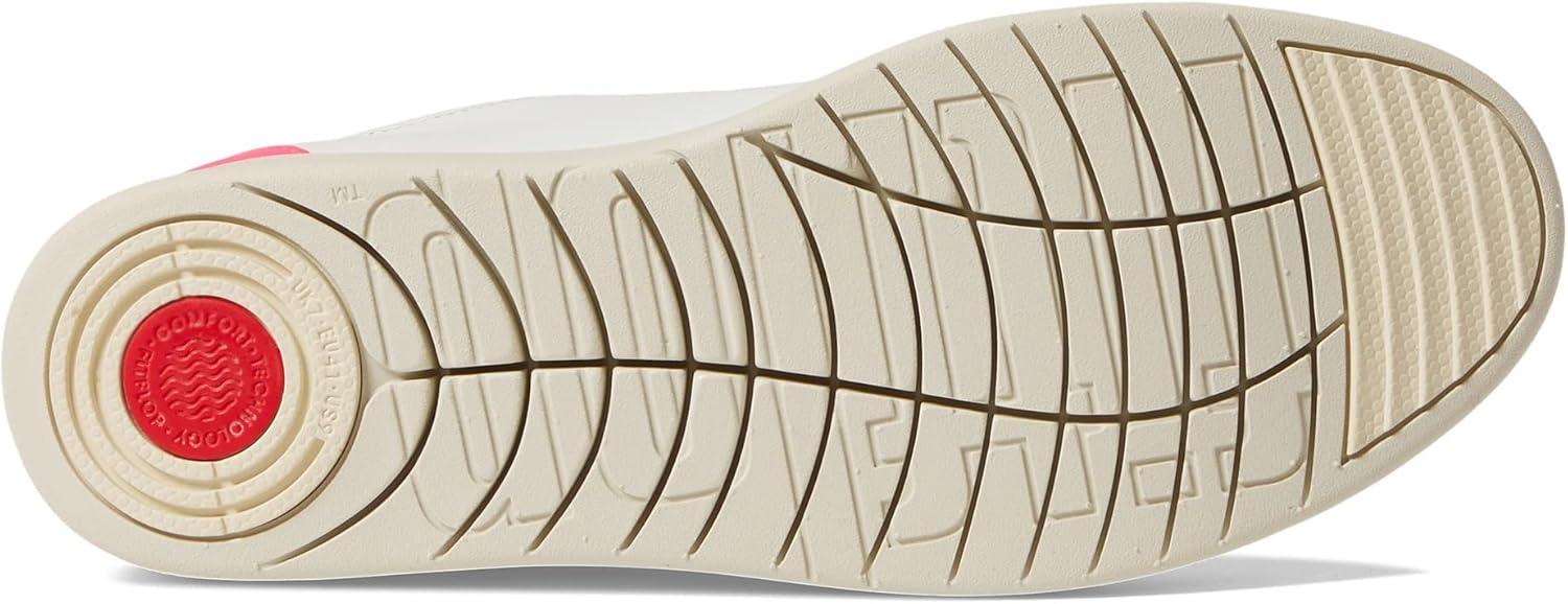 image:imageFitFlop Rally NeonPop Leather SneakersUrban WhitePop Pink