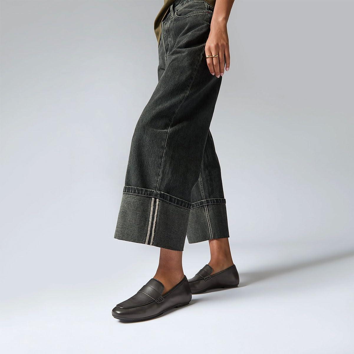 image:imageFitFlop Womens Delicato Soft Leather LoafersBlack