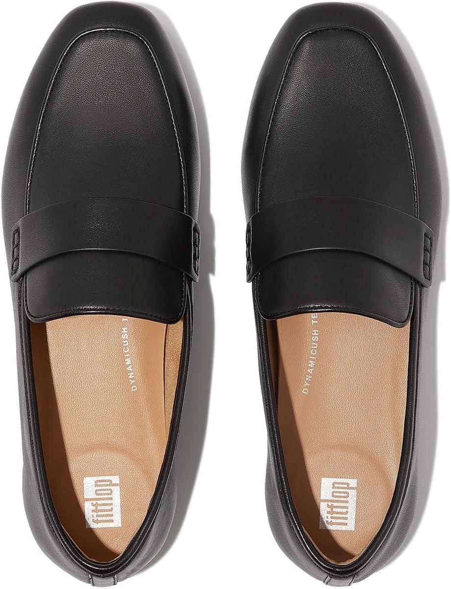 image:imageFitFlop Womens Delicato Soft Leather LoafersBlack