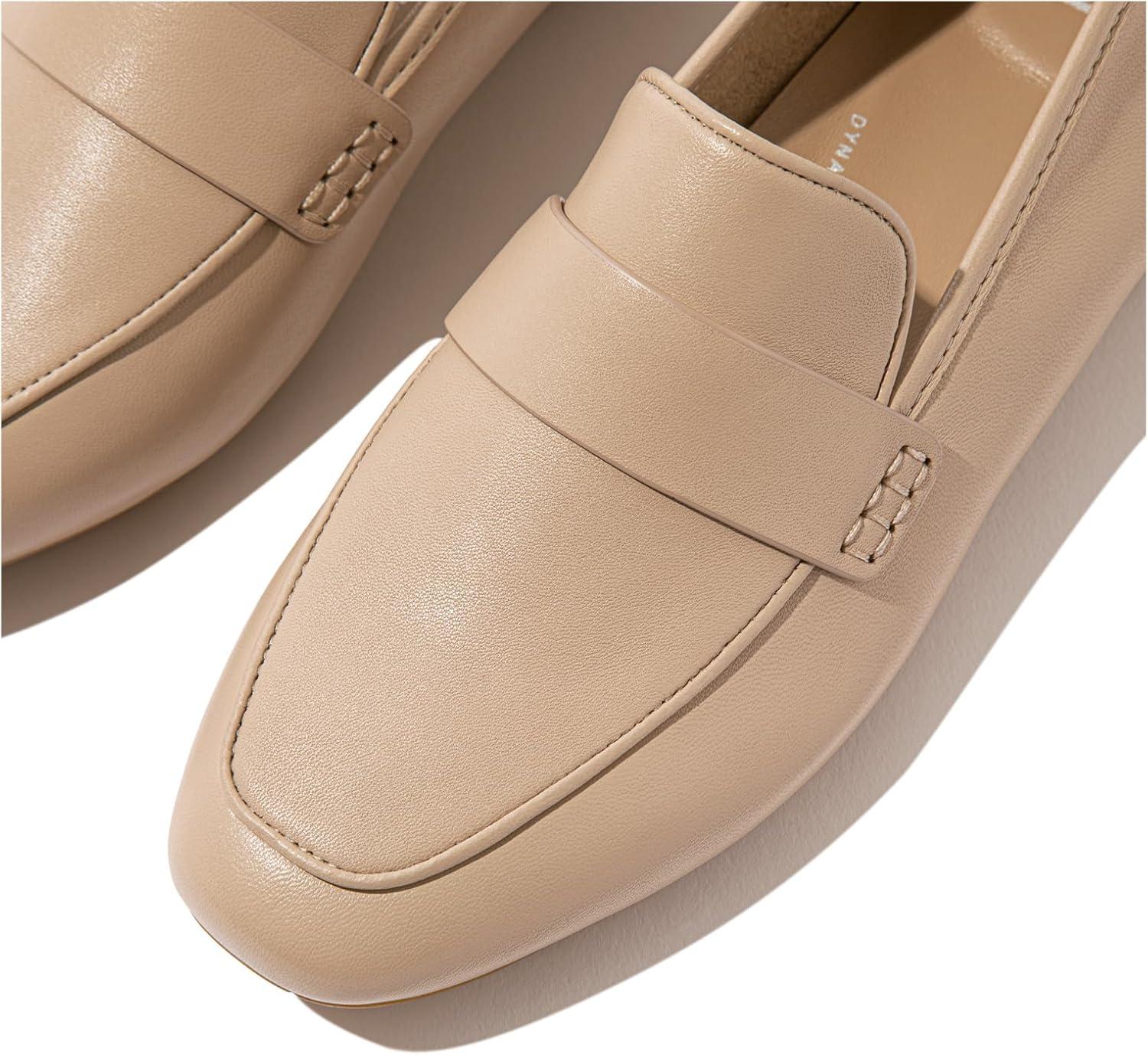image:imageFitFlop Womens Delicato Soft Leather LoafersClassic Beige