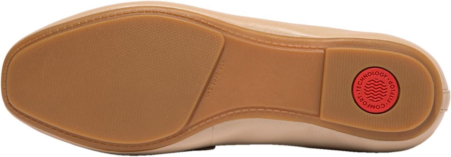 image:imageFitFlop Womens Delicato Soft Leather LoafersClassic Beige