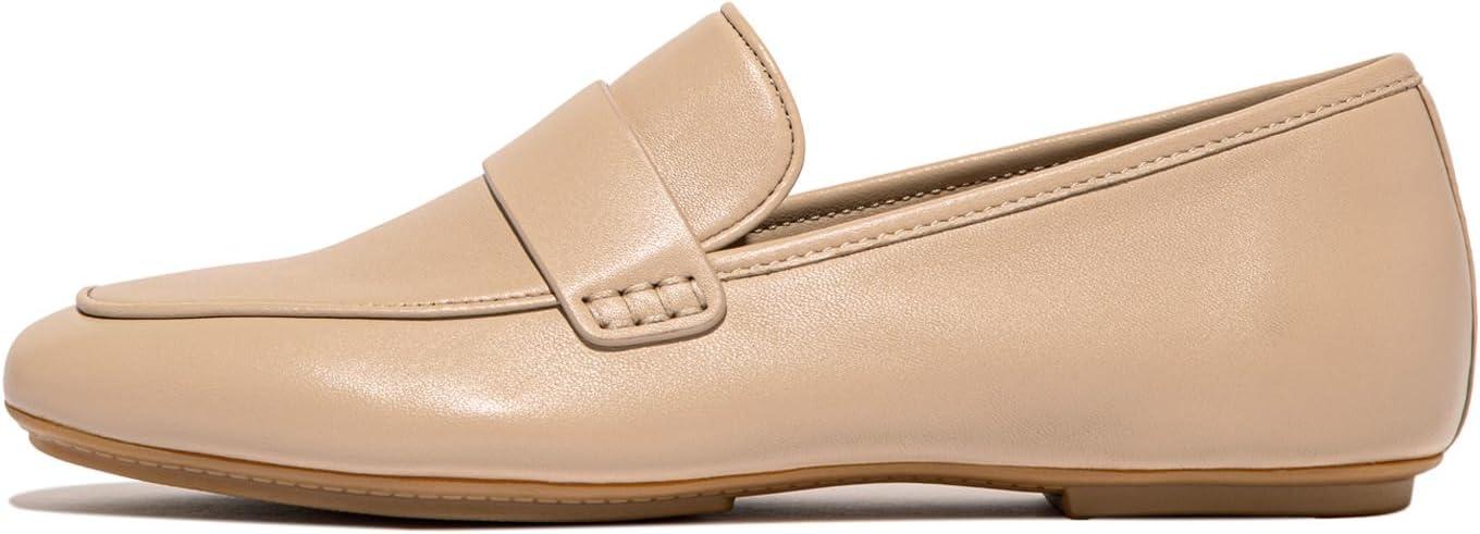 image:imageFitFlop Womens Delicato Soft Leather LoafersClassic Beige