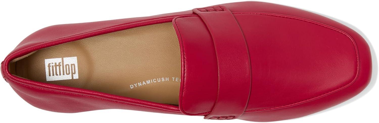 image:imageFitFlop Womens Delicato Soft Leather LoafersRedberry