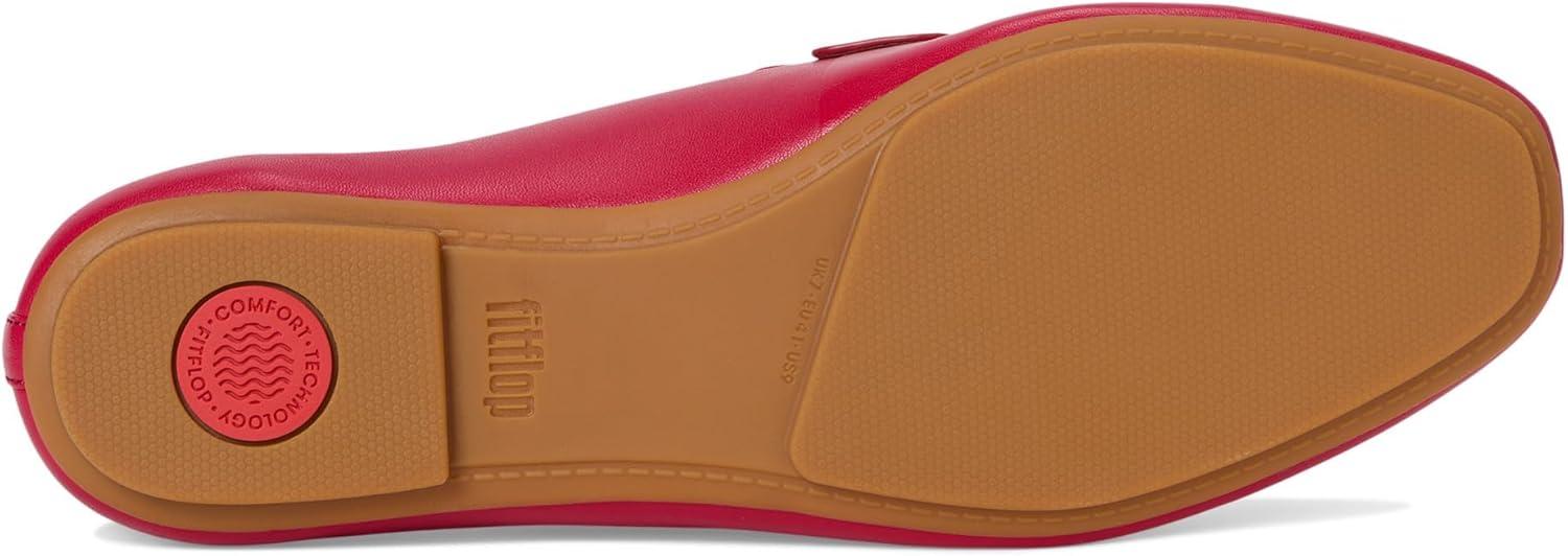 image:imageFitFlop Womens Delicato Soft Leather LoafersRedberry