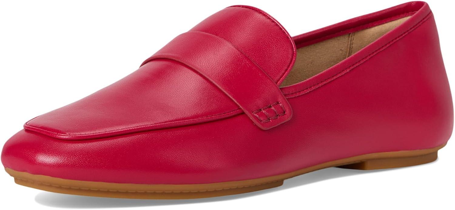 image:imageFitFlop Womens Delicato Soft Leather LoafersRedberry