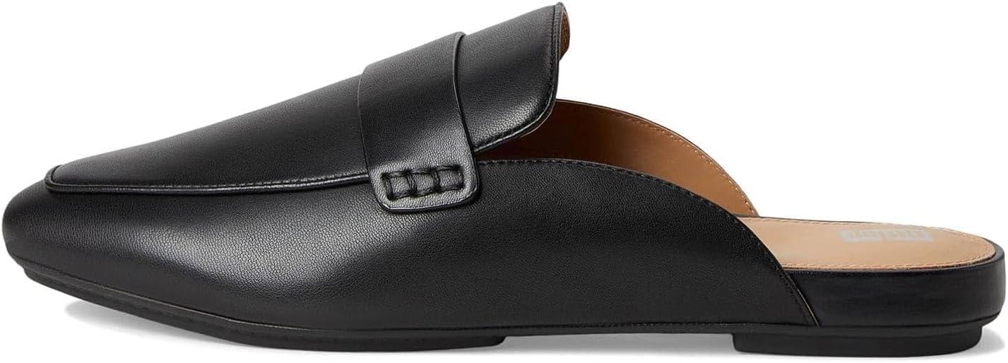image:imageFitFlop Womens Delicato Soft Leather MulesBlack