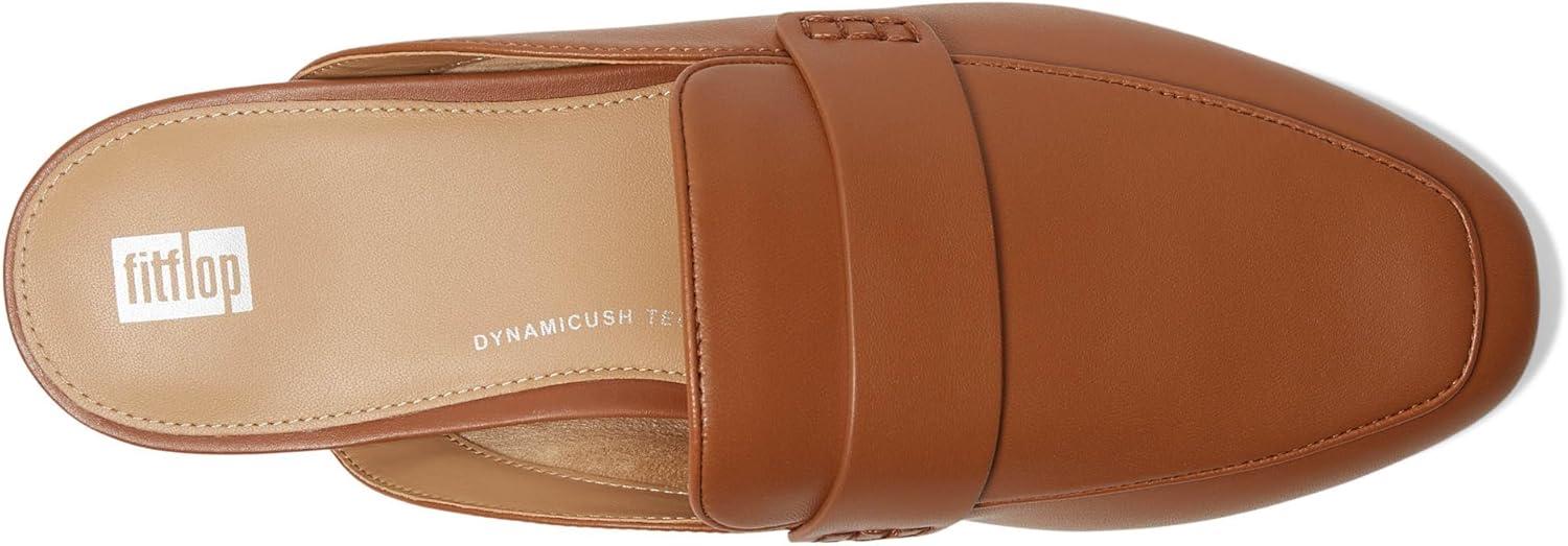 image:imageFitFlop Womens Delicato Soft Leather MulesDeep Tan
