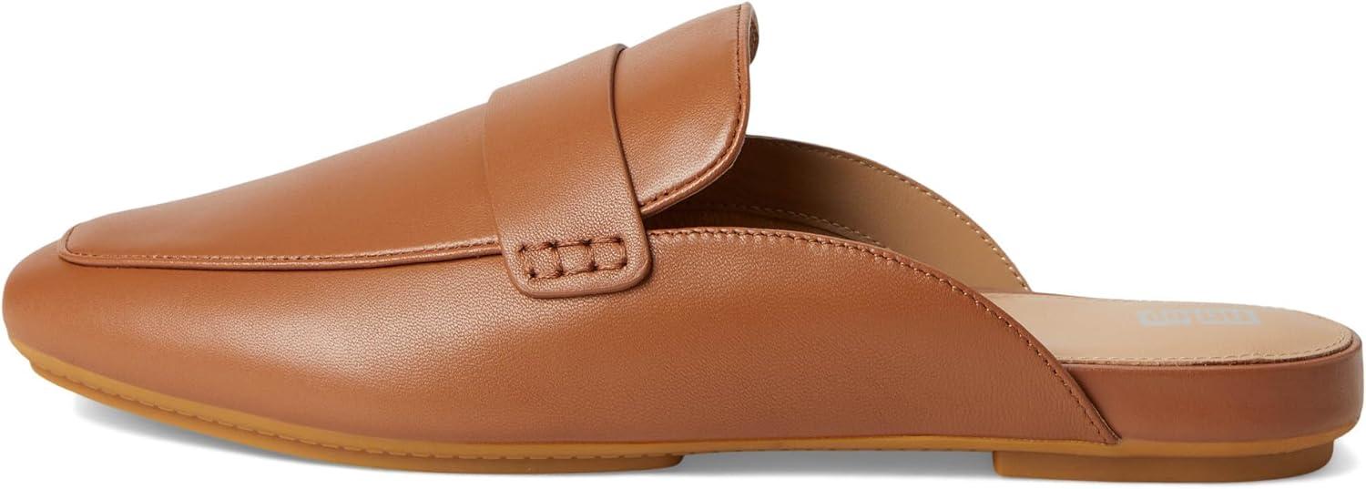image:imageFitFlop Womens Delicato Soft Leather MulesDeep Tan