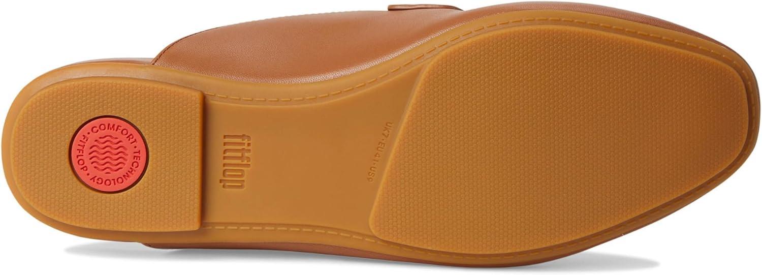 image:imageFitFlop Womens Delicato Soft Leather MulesDeep Tan