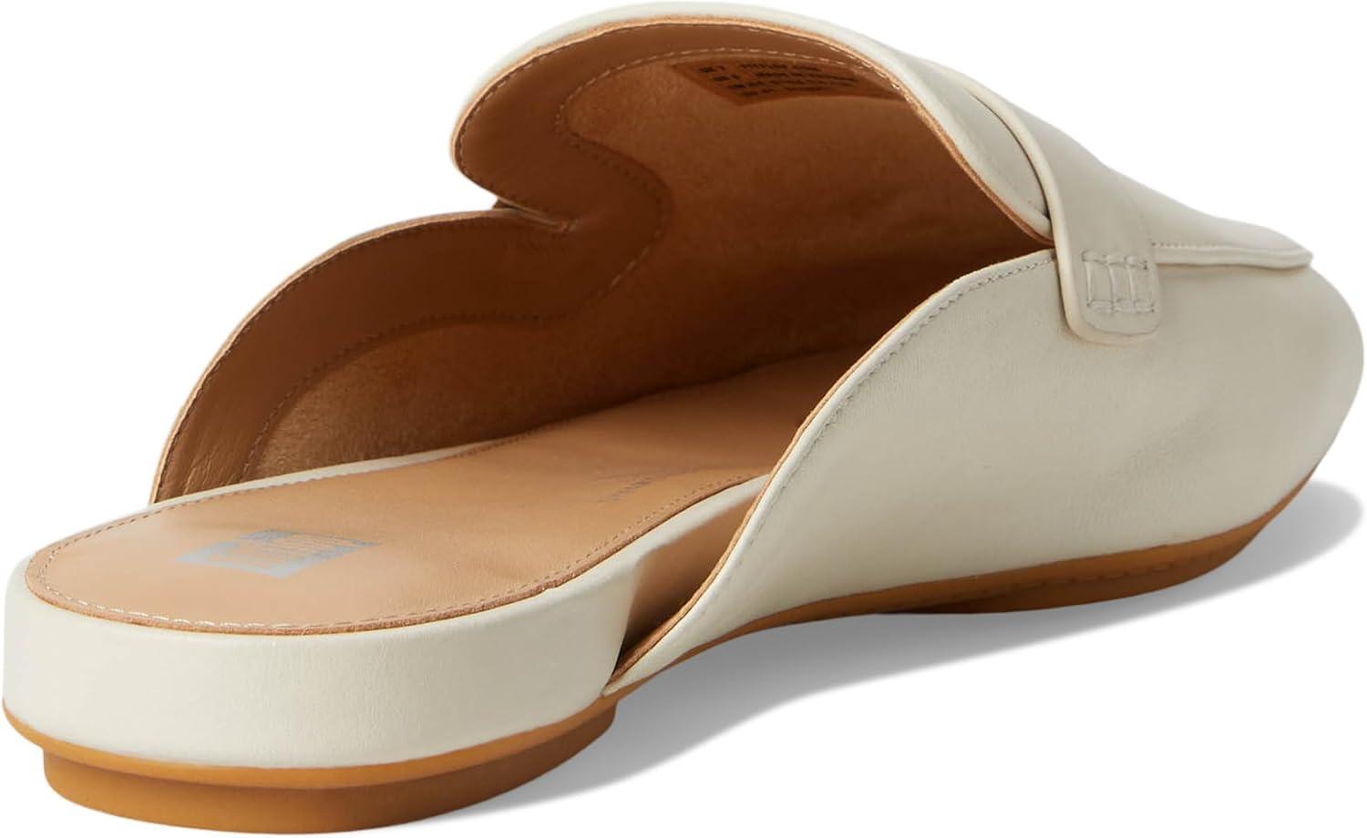 image:imageFitFlop Womens Delicato Soft Leather MulesParis Beige