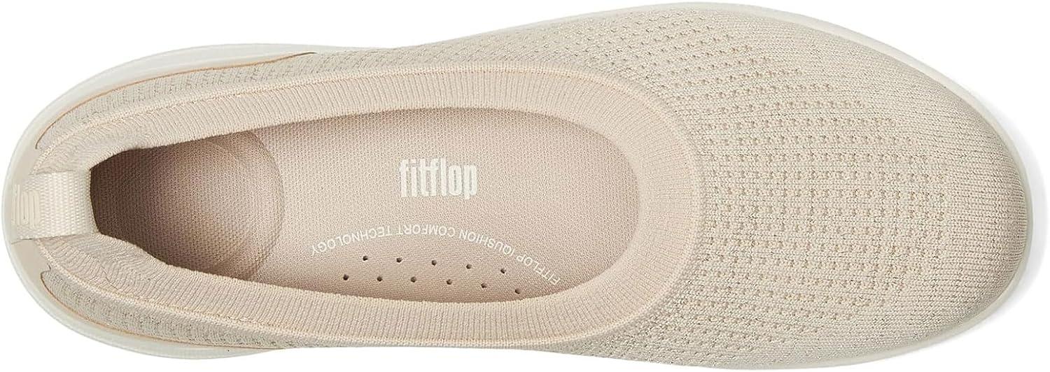image:imageFitFlop Womens Superq Knit Slipons SneakerStone BeigePlatino