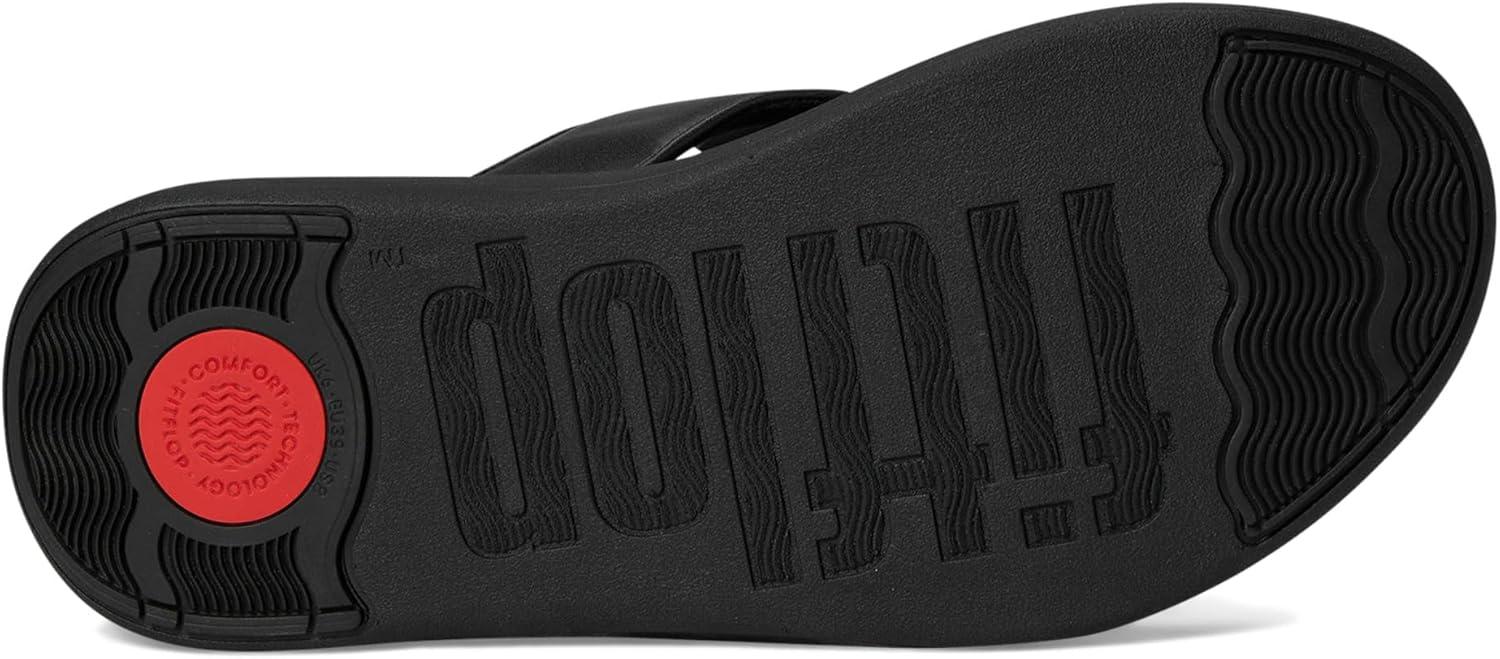 image:imageFitFlop womens Fmode Go Beadiebutton Adj Flatform ToePost SandalsAll Black