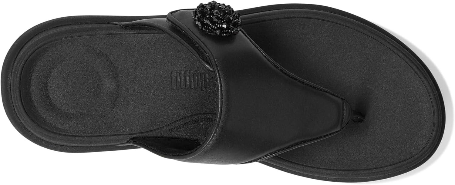 image:imageFitFlop womens Fmode Go Beadiebutton Adj Flatform ToePost SandalsAll Black