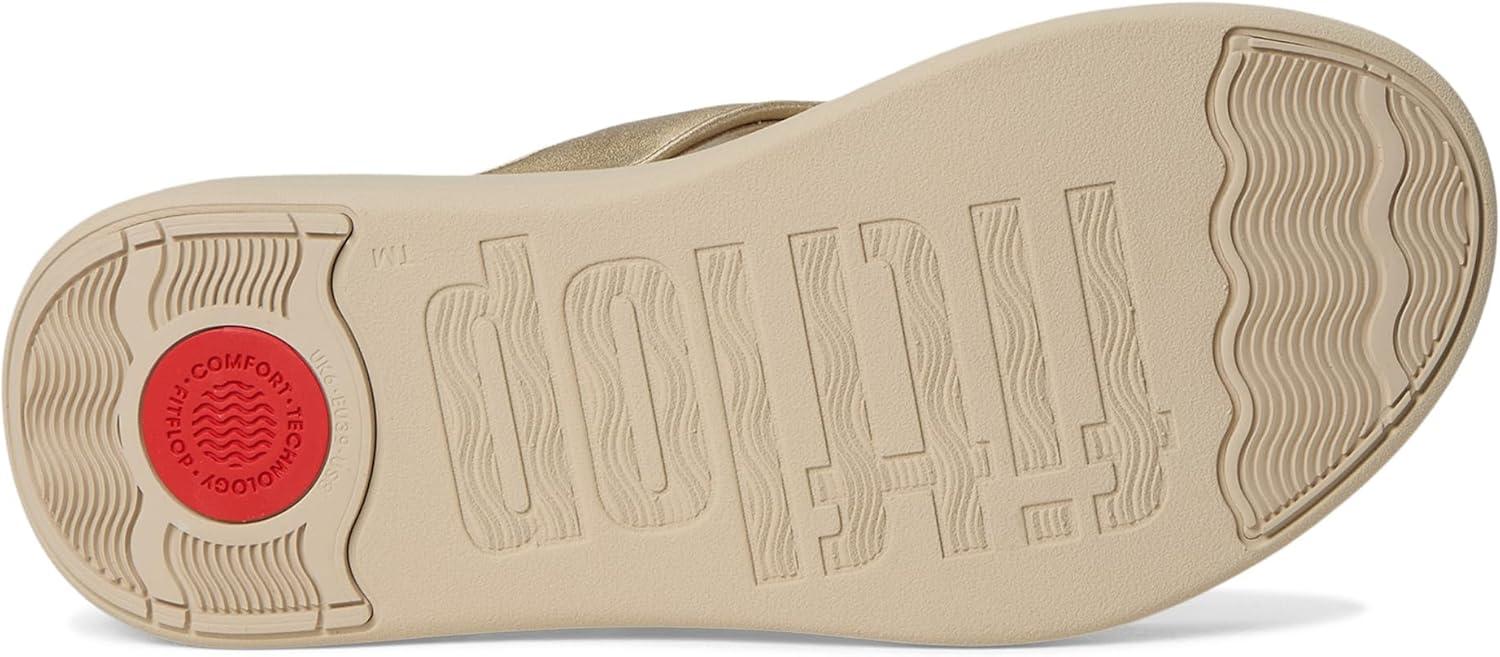 image:imageFitFlop womens Fmode Go Beadiebutton Adj Flatform ToePost SandalsPlatino