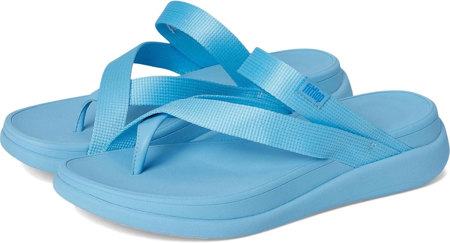 image:imageFitFlop womens Fmode Go Webbing Flatform Sling Toepost SandalsBondi Blue