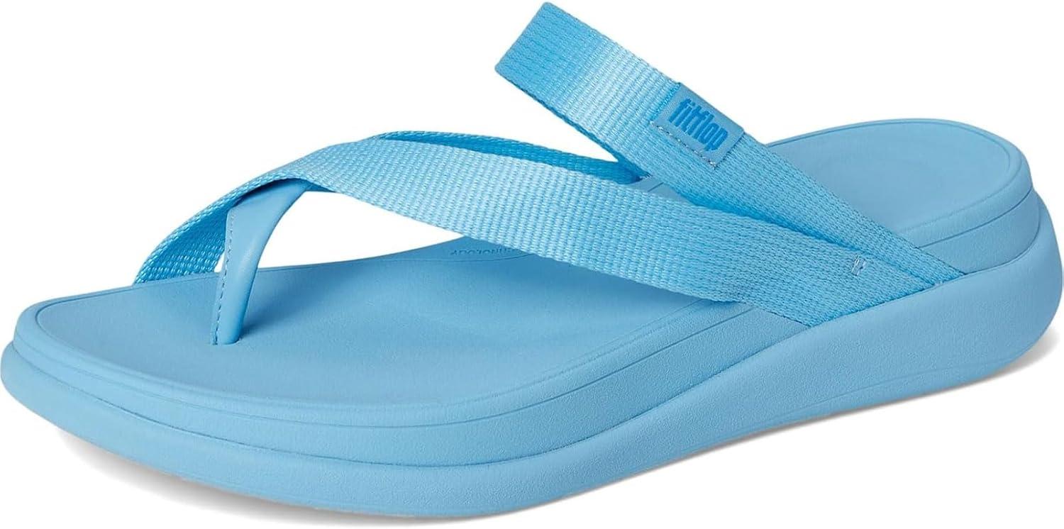 image:imageFitFlop womens Fmode Go Webbing Flatform Sling Toepost SandalsBondi Blue