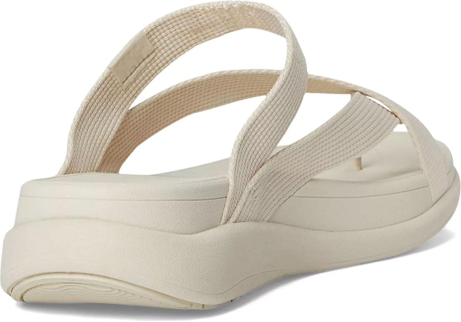 image:imageFitFlop womens Fmode Go Webbing Flatform Sling Toepost SandalsParis Beige
