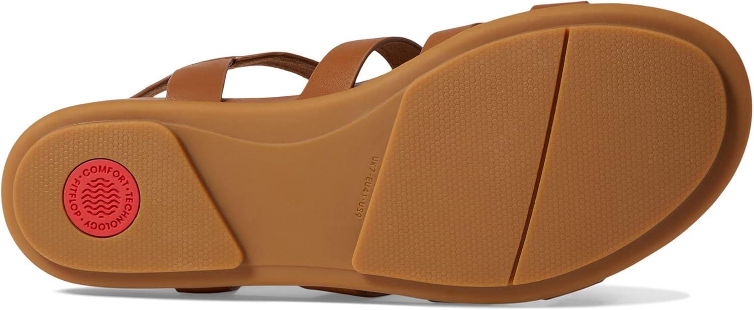 image:imageFitFlop womens Gracie Rubberbuckle Leather Fisherman SandalsLight Tan