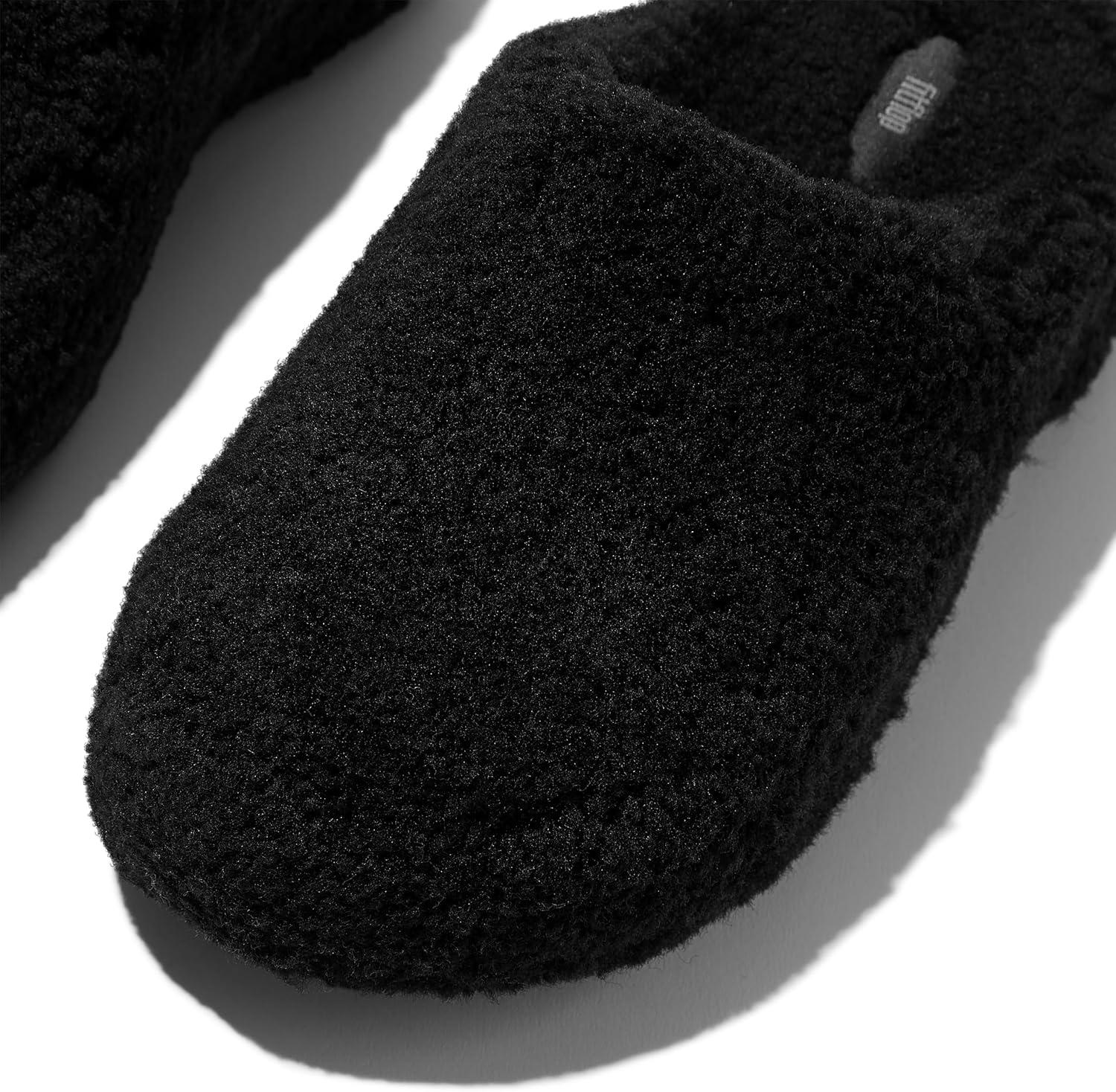 image:imageFitFlop womens Shuv Curlyshearling ClogsAll Black