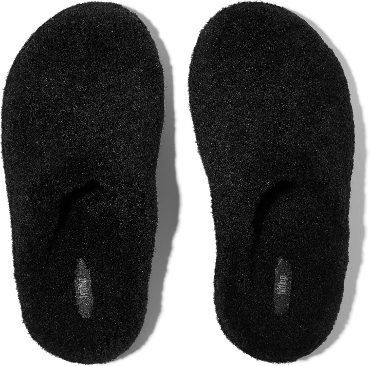 image:imageFitFlop womens Shuv Curlyshearling ClogsAll Black