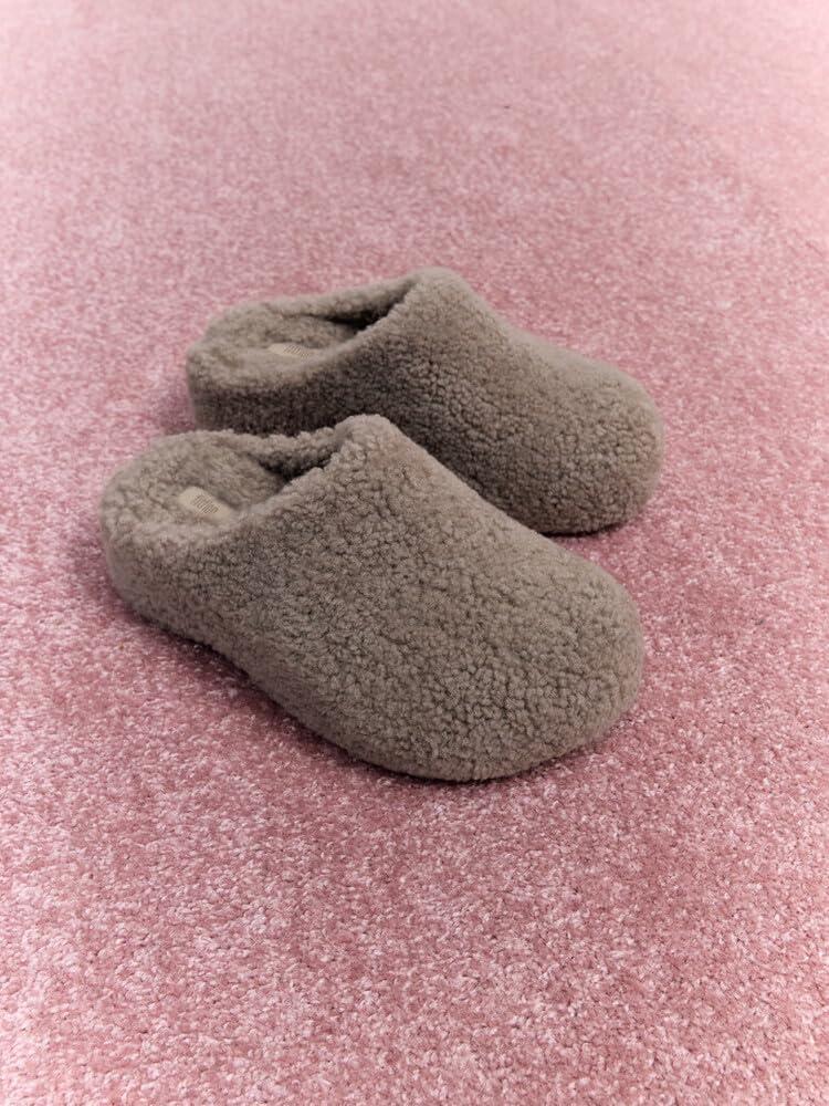 image:imageFitFlop womens Shuv Curlyshearling ClogsTaupe